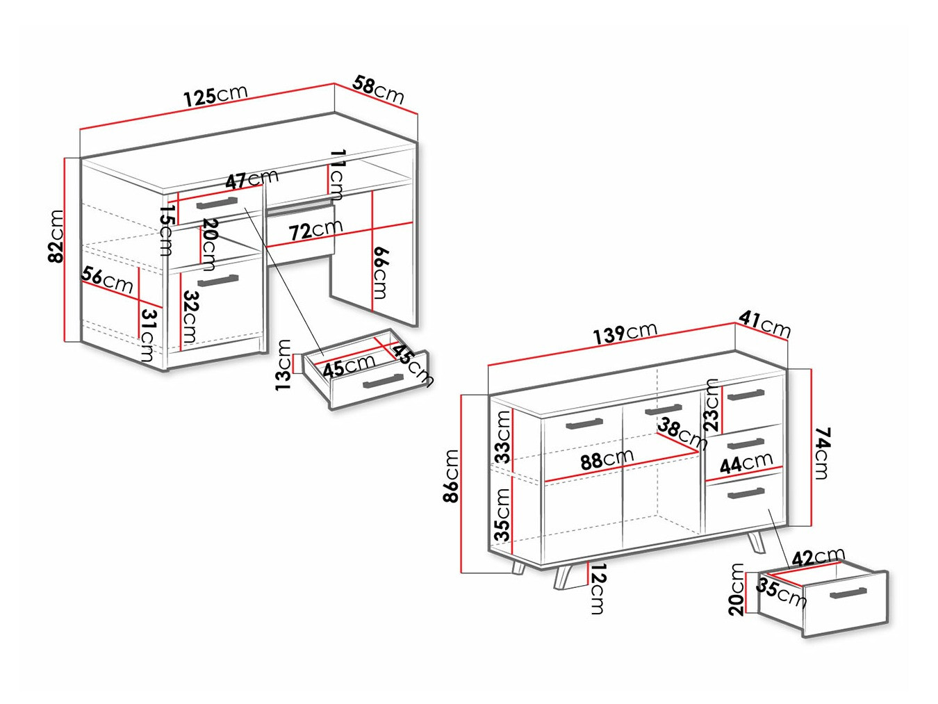Furniture set Delbalo 105 (Purple)