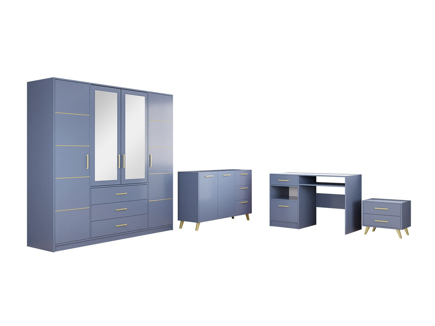 Furniture set Delbalo 106 (Blue)