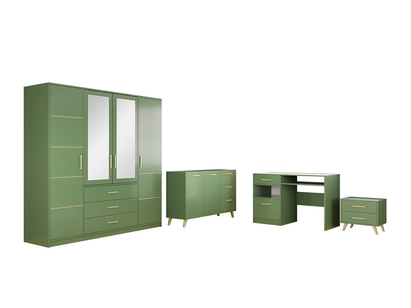 Furniture set Rosa I (Green)