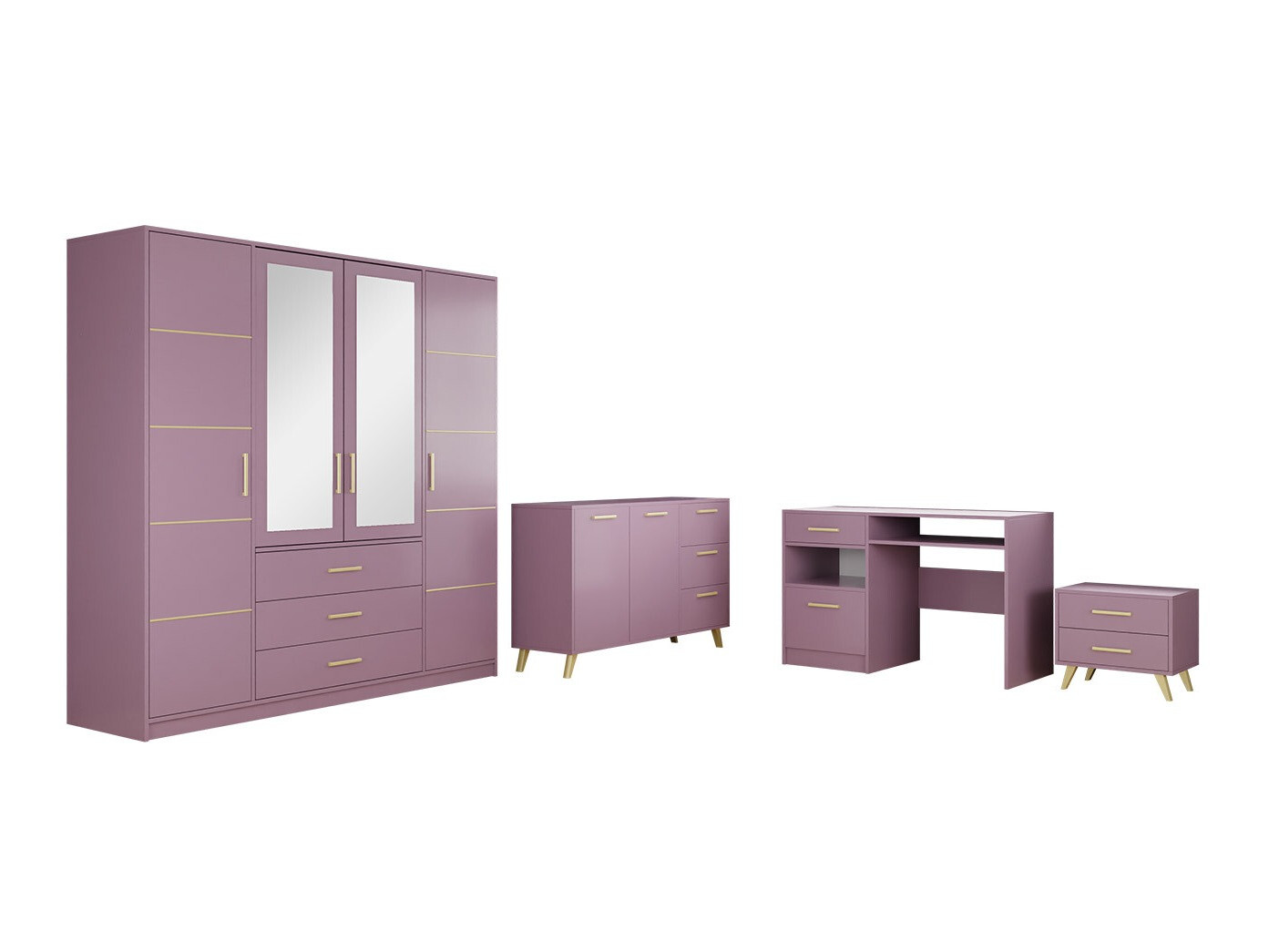 Furniture set Rosa I (Purple)