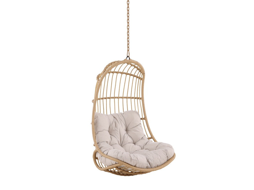 Hanging chair Dallas 4422 (Light brown + Cream)