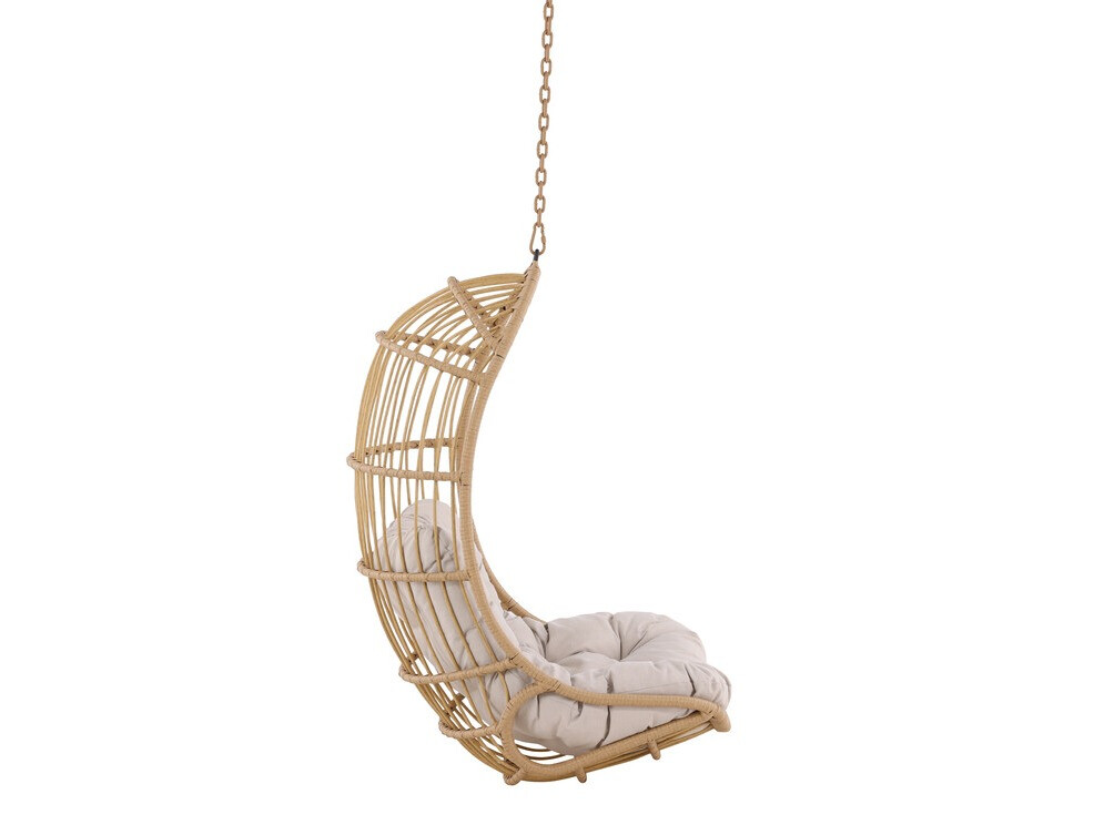 Hanging chair Dallas 4422 (Light brown + Cream)