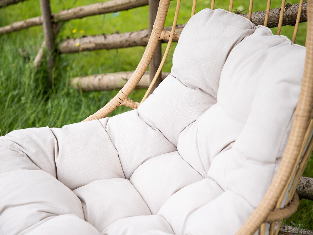 Hanging chair Dallas 4422 (Light brown + Cream)