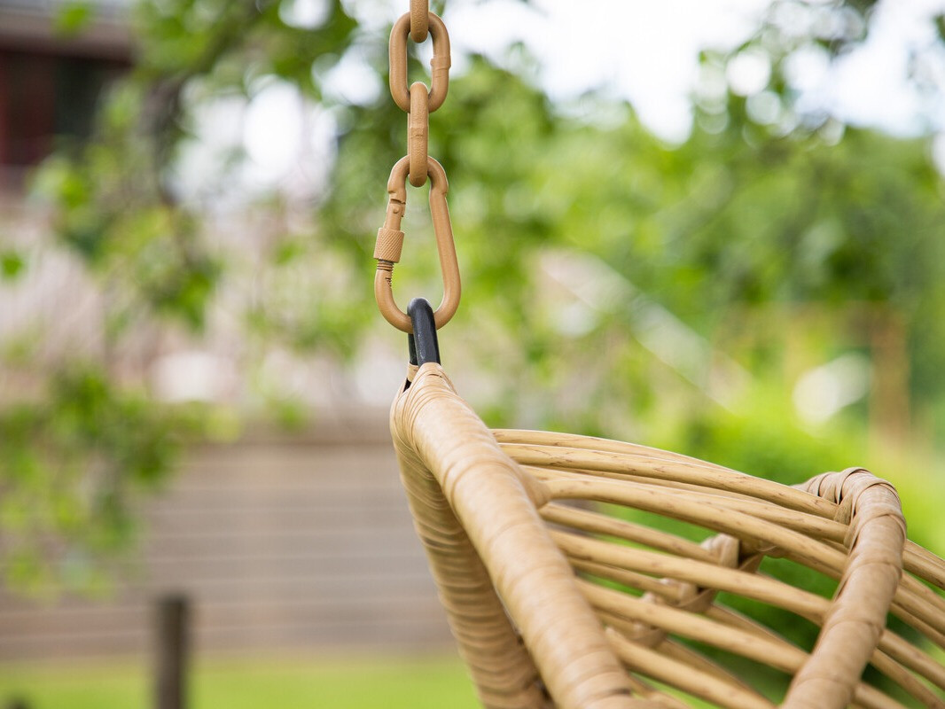 Hanging chair Dallas 4422 (Light brown + Cream)