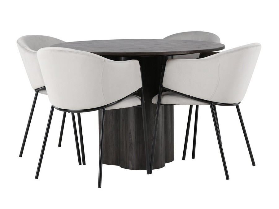 Dining set Dallas 4440 (Dark nut)