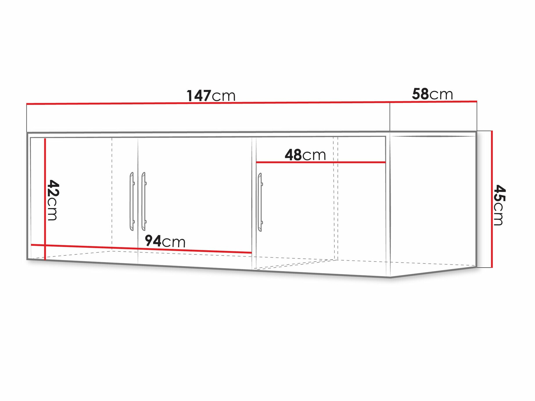 Sideboard Dortivu I (Wellington oak)