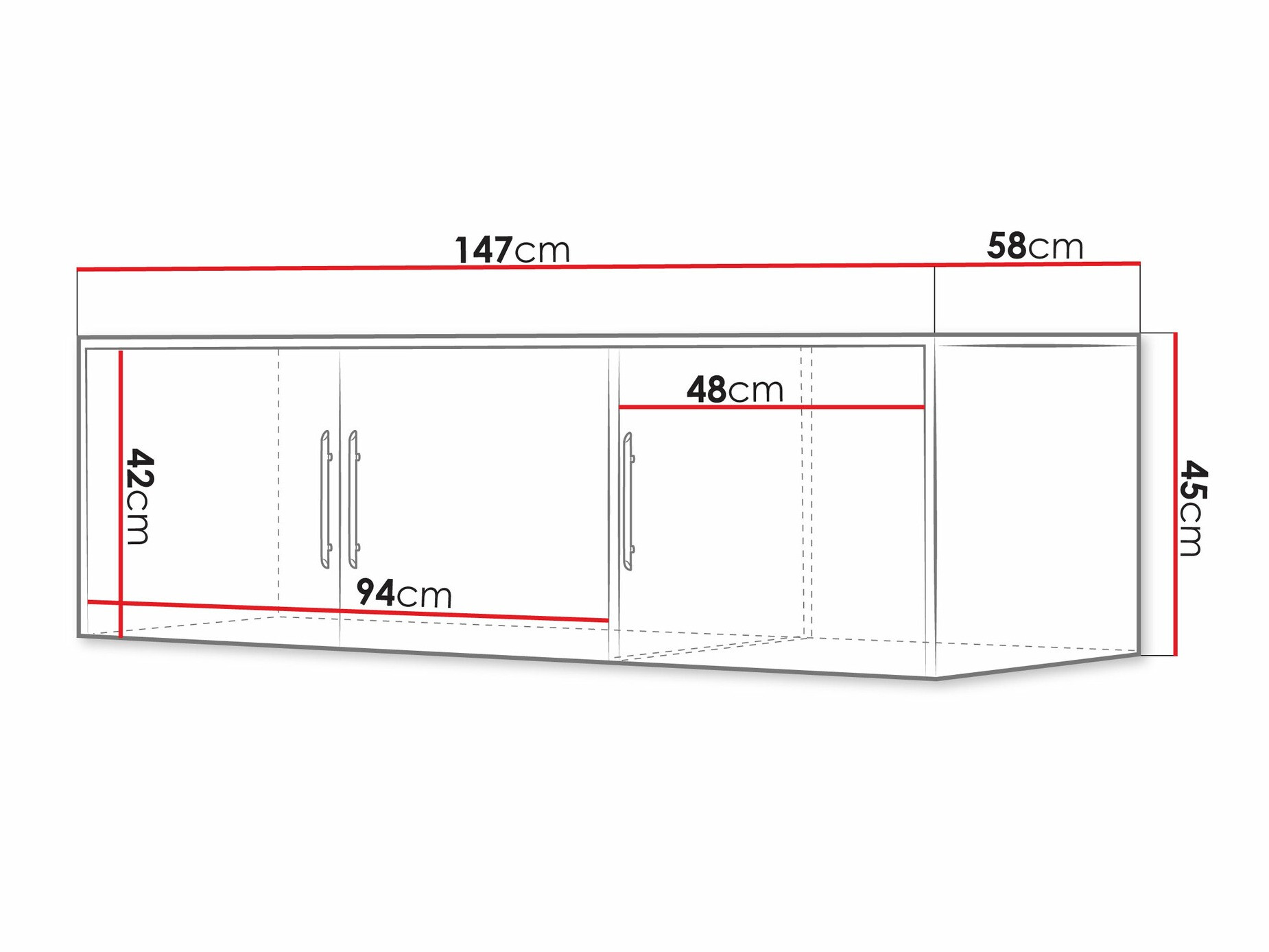 Wardrobe Dortivu IV (Graphite)