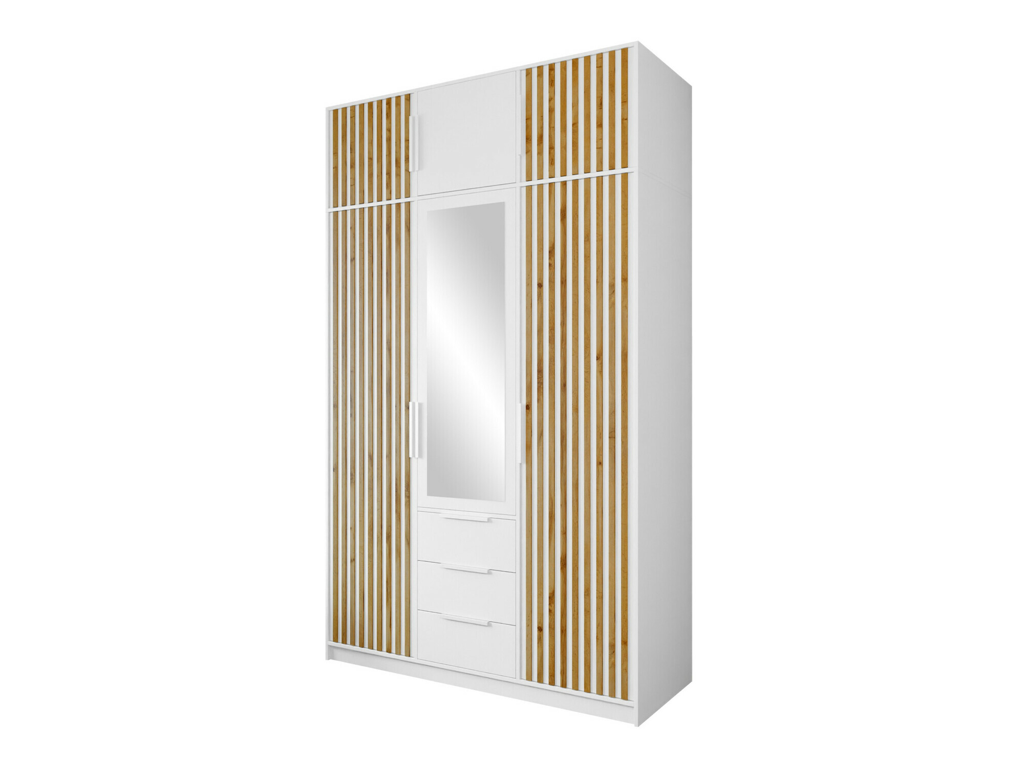 Wardrobe Collis I (White + Wotan Oak)