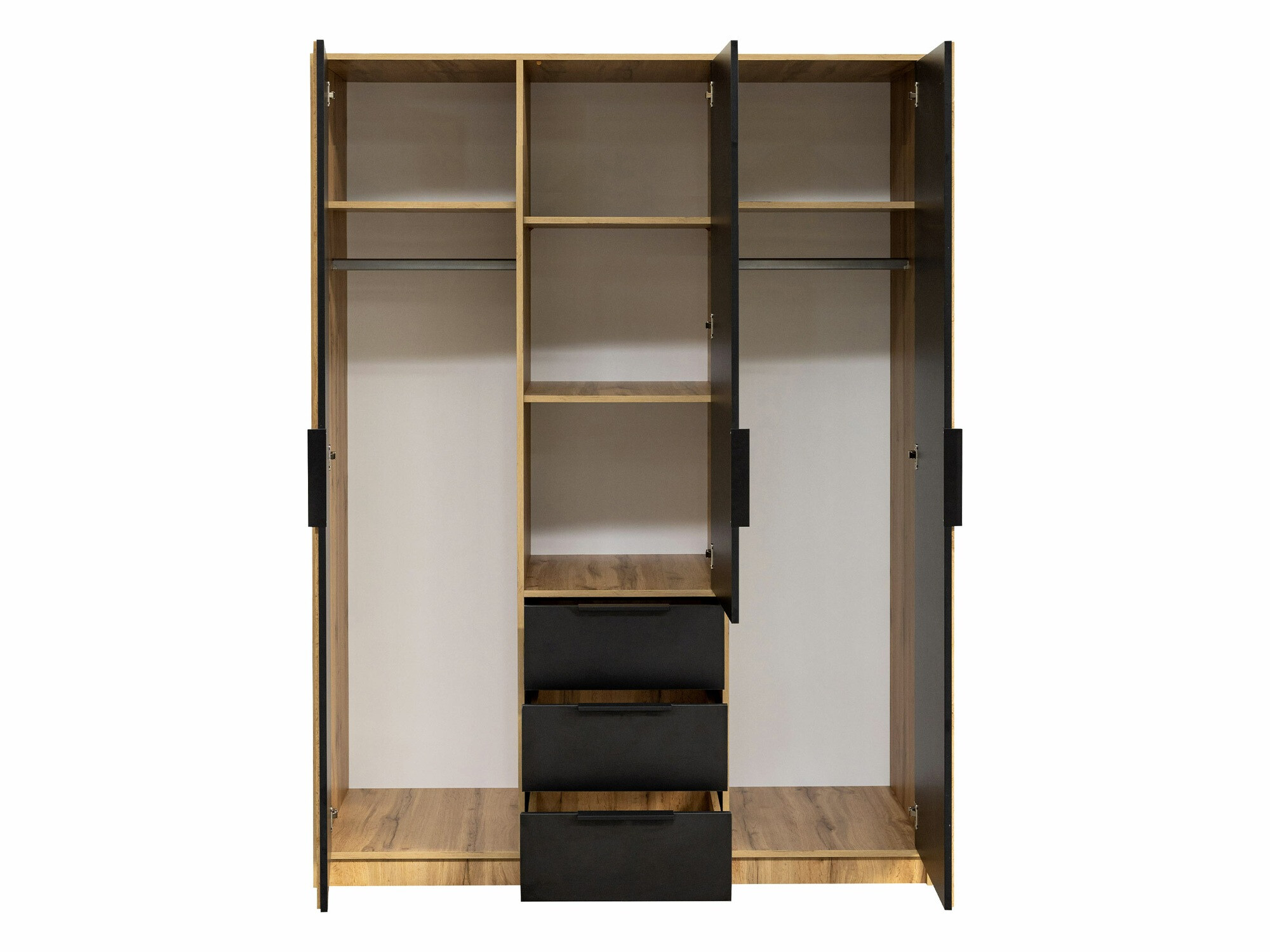 Wardrobe Collis I (White + Wotan Oak)