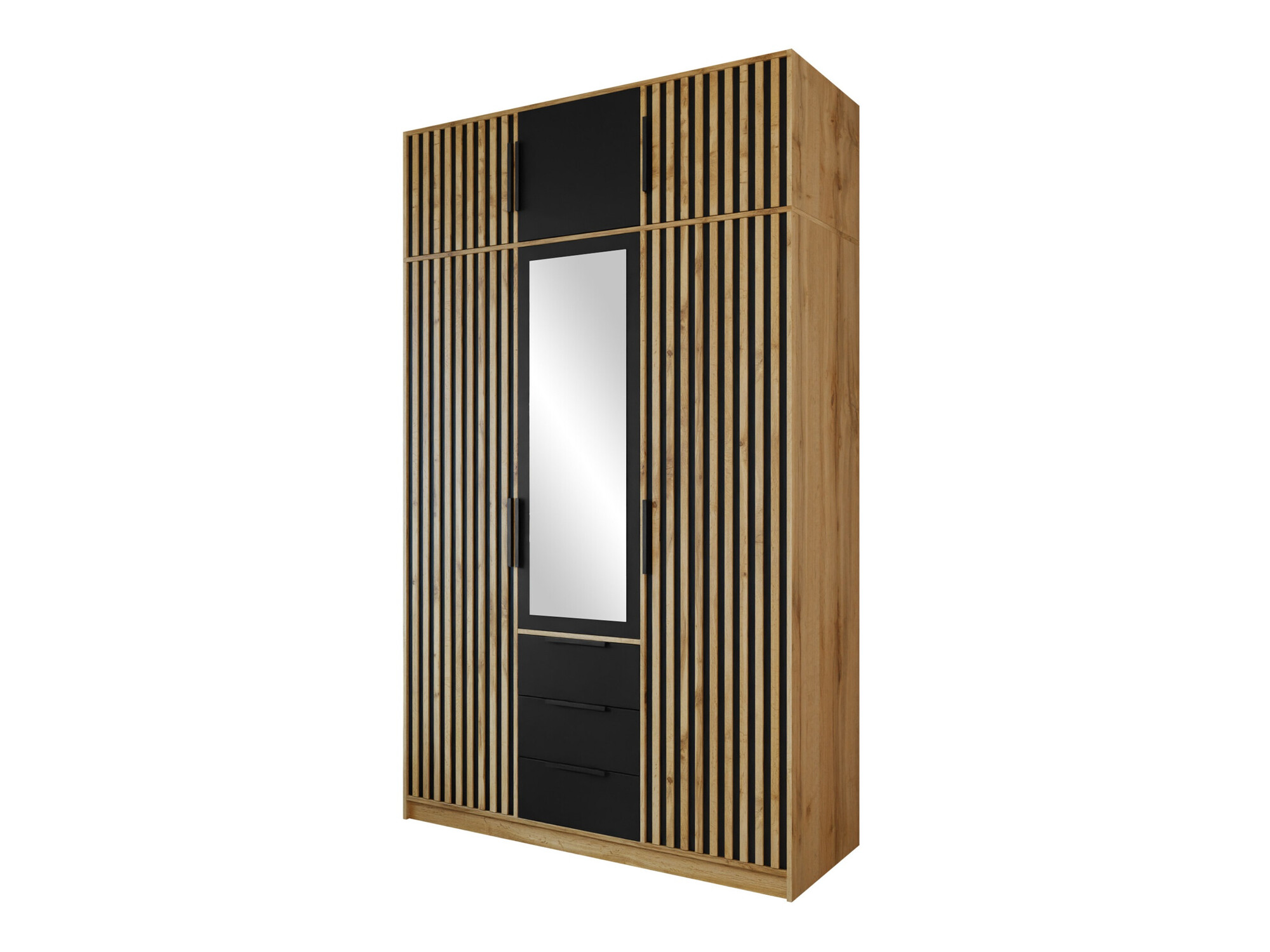 Wardrobe Collis I (Wotan Oak + Black)