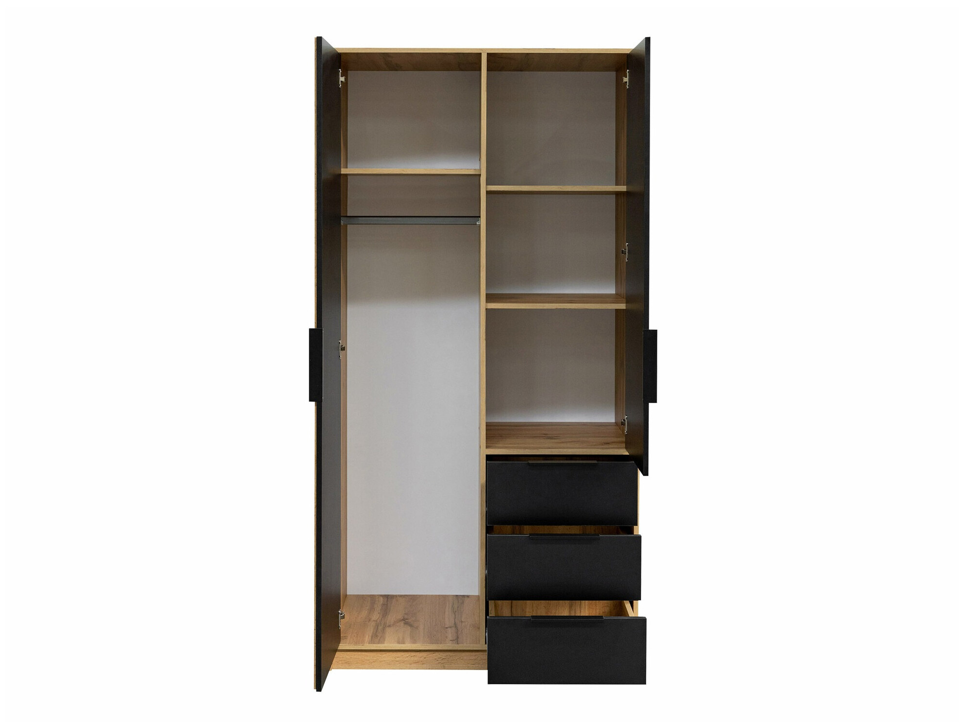 Wardrobe Collis (White + Wotan Oak)