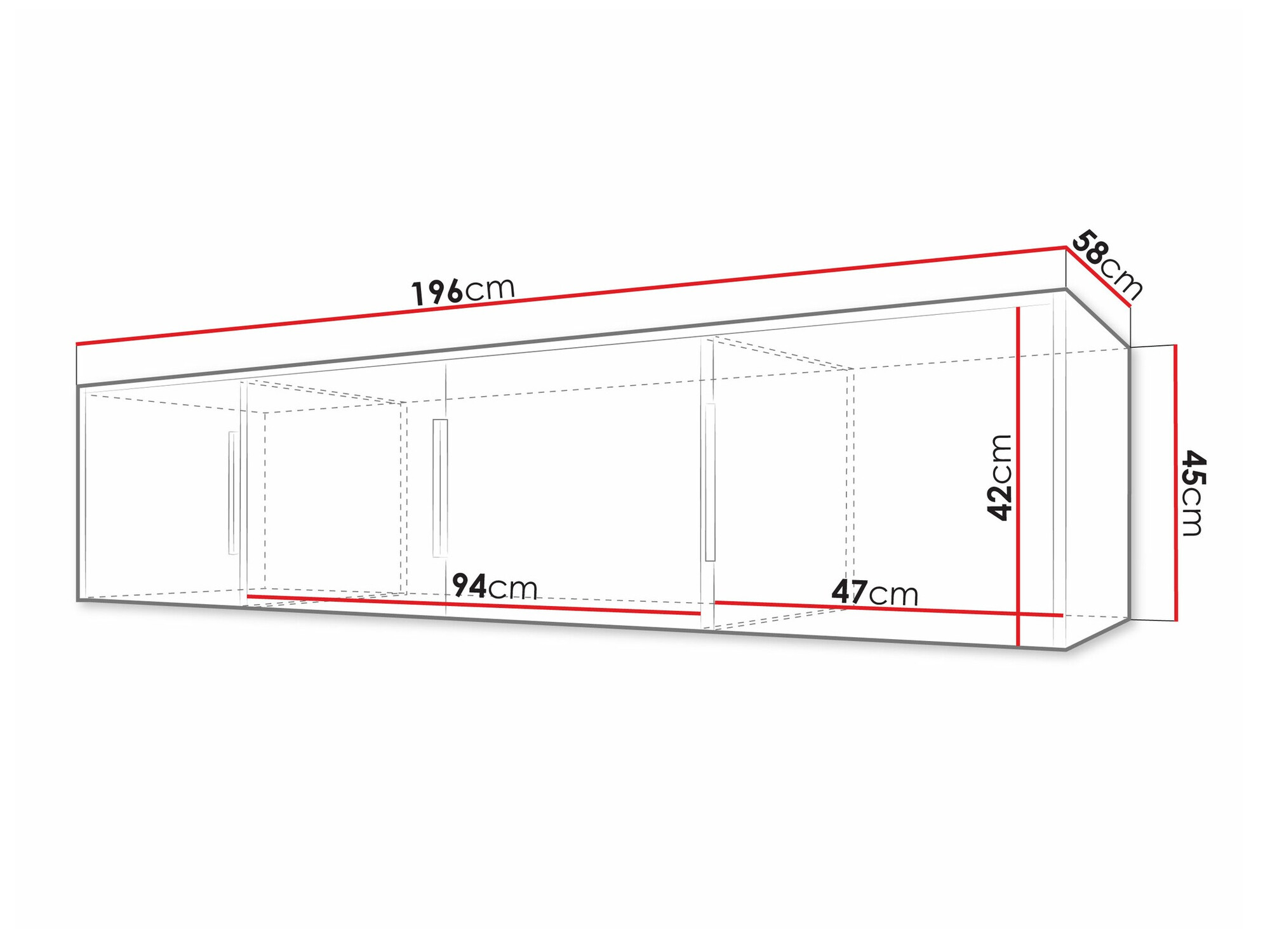 Sideboard Collis II (White + Wotan Oak)