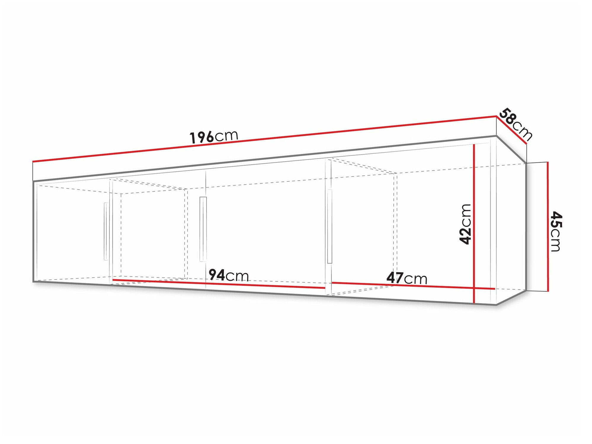 Wardrobe Collis II (White + Wotan Oak)