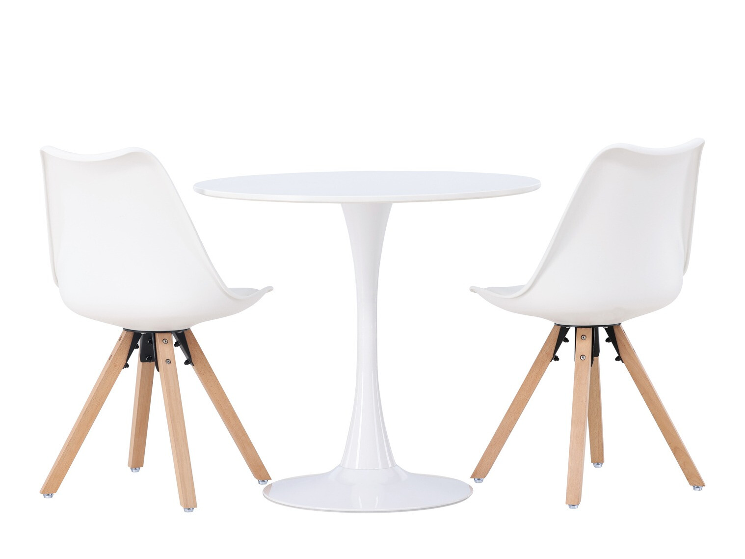 Dining set Dallas 4467 (White + Light wood)