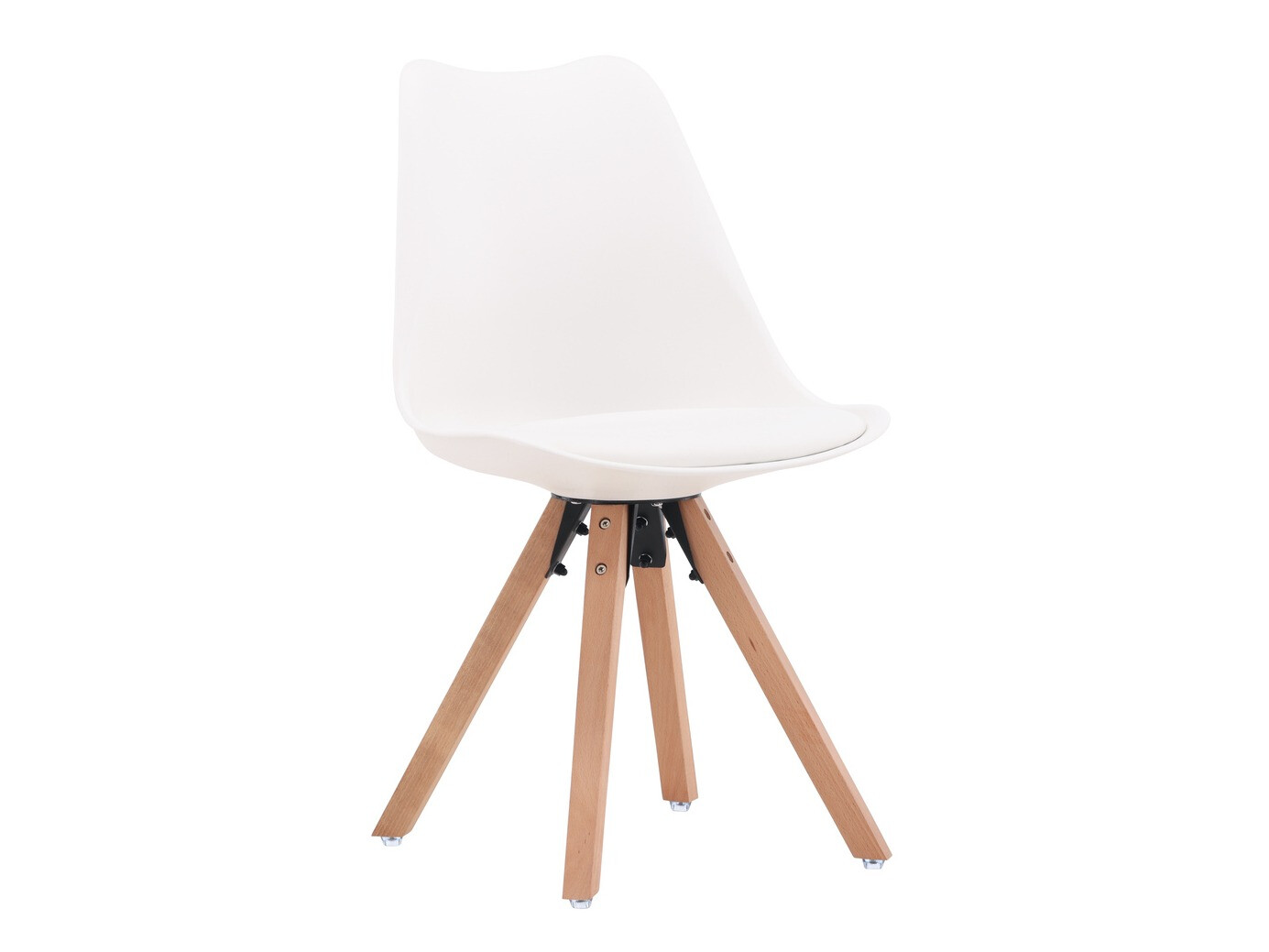 Dining set Dallas 4467 (White + Light wood)