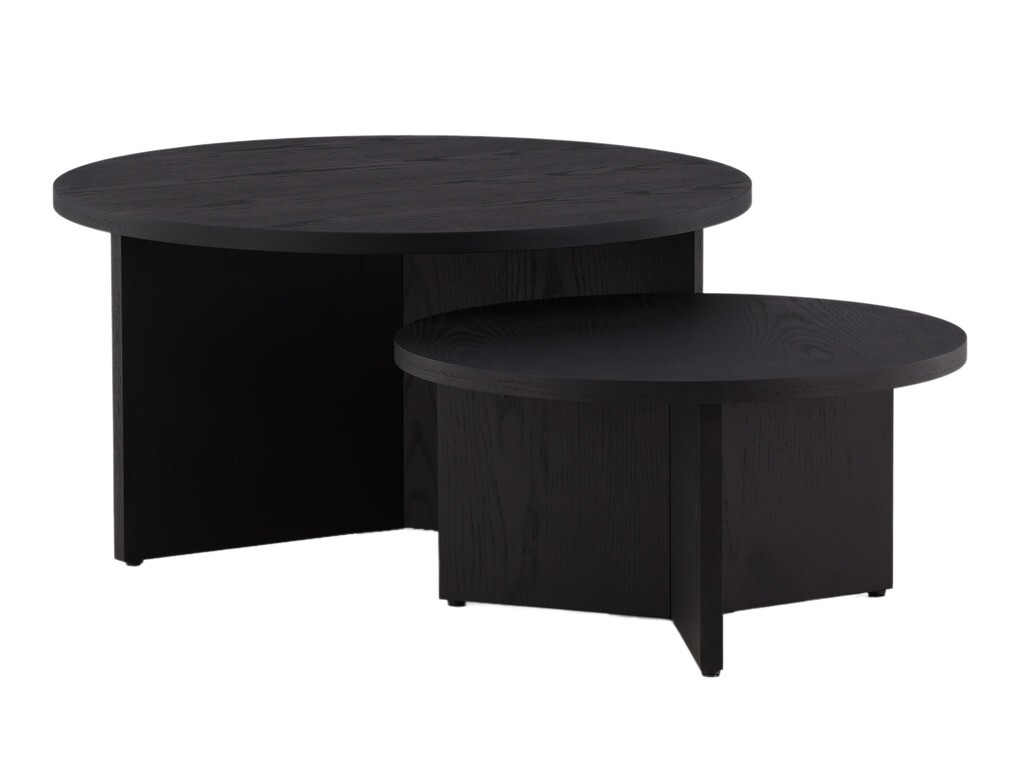 Nest of coffee tables Dallas 4475 (Black)
