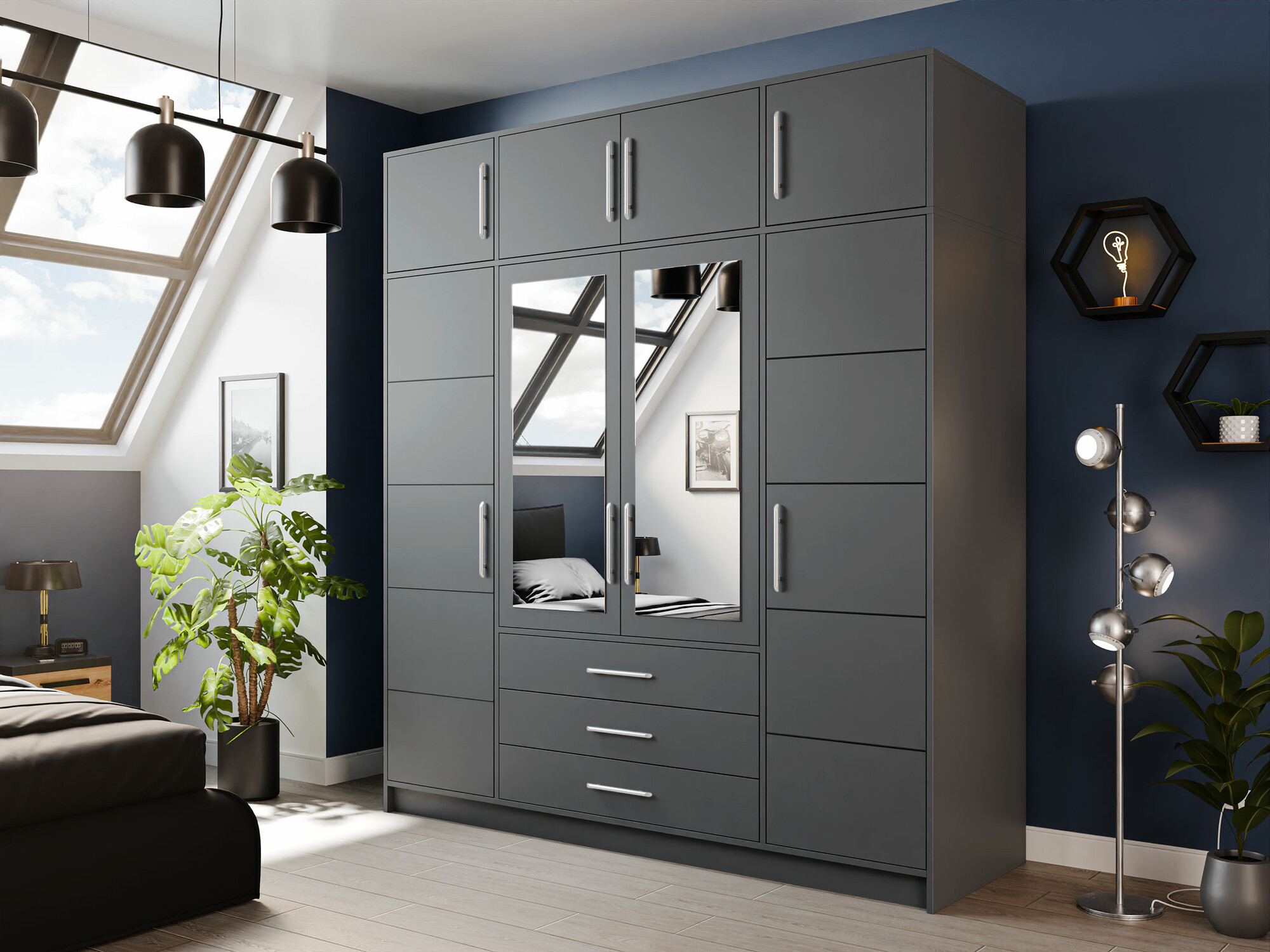 Sideboard Dortivu (Graphite)