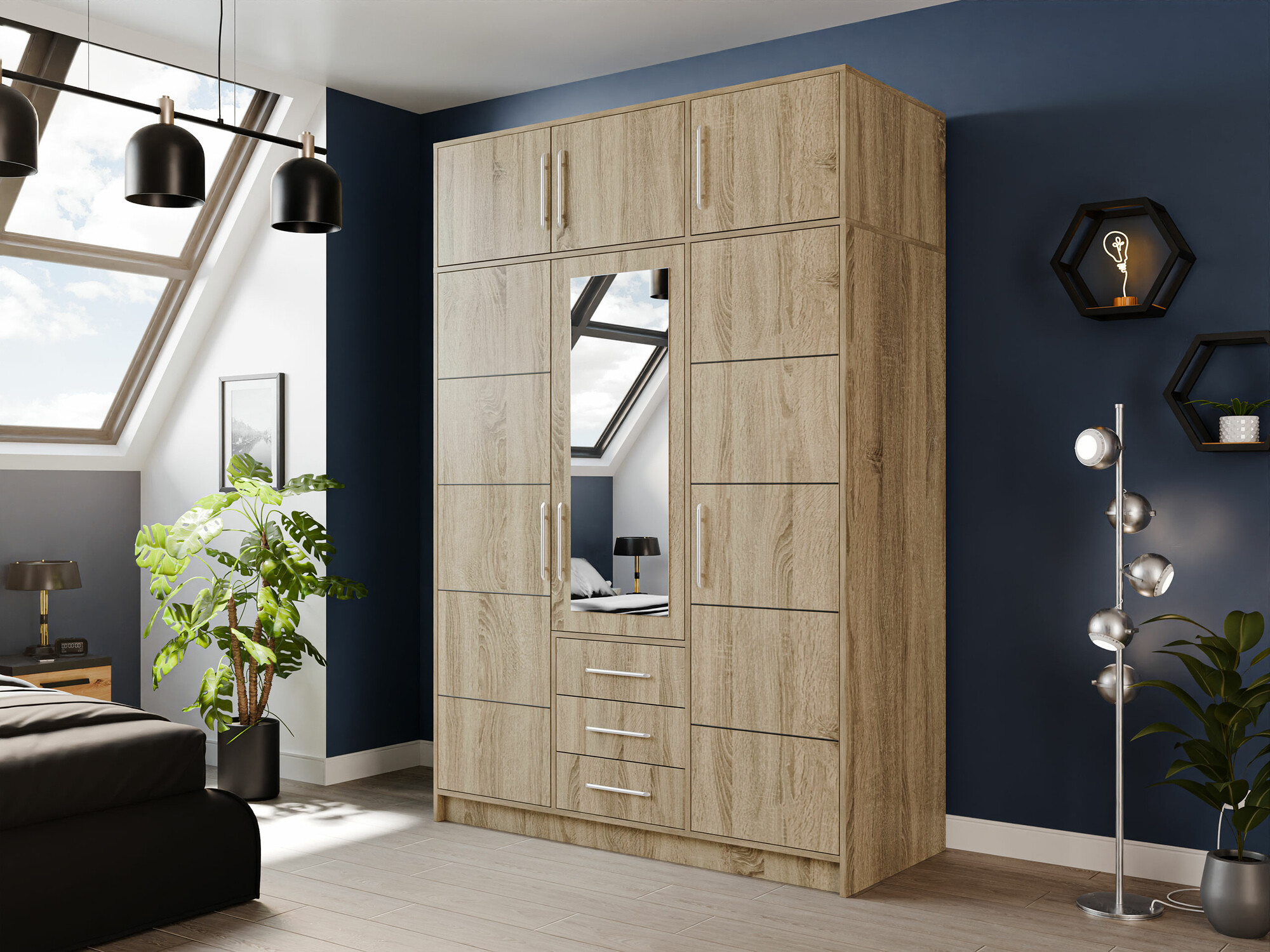 Sideboard Dortivu I (Sonoma oak)