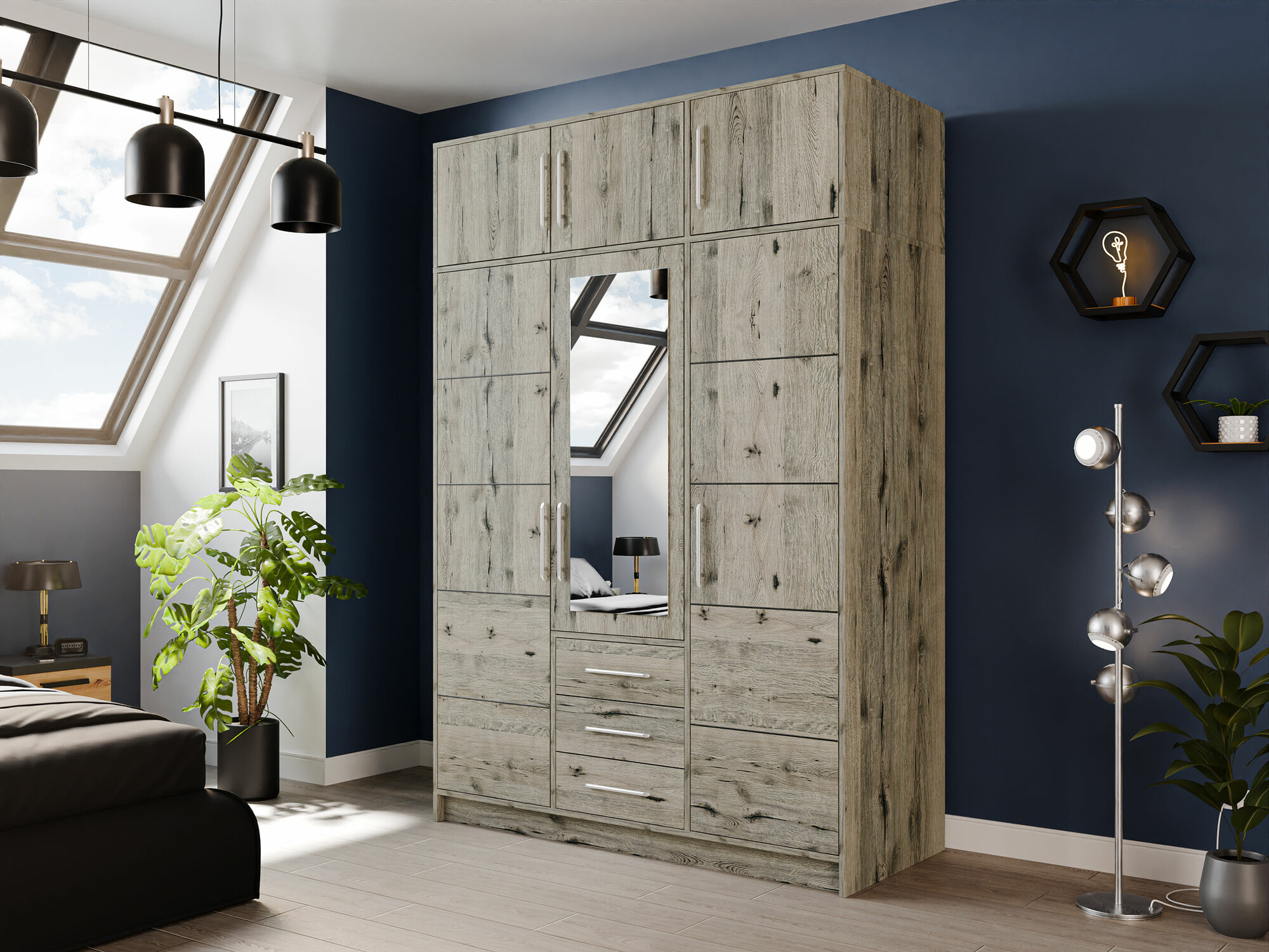 Sideboard Dortivu I (Wellington oak)