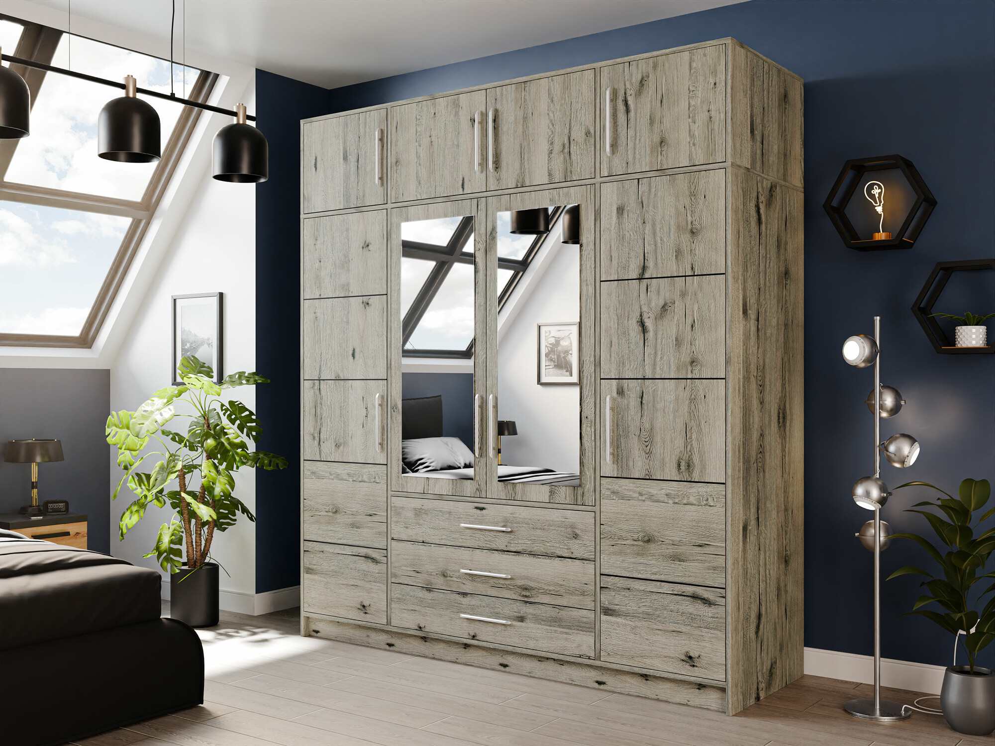 Sideboard Dortivu (Wellington oak)