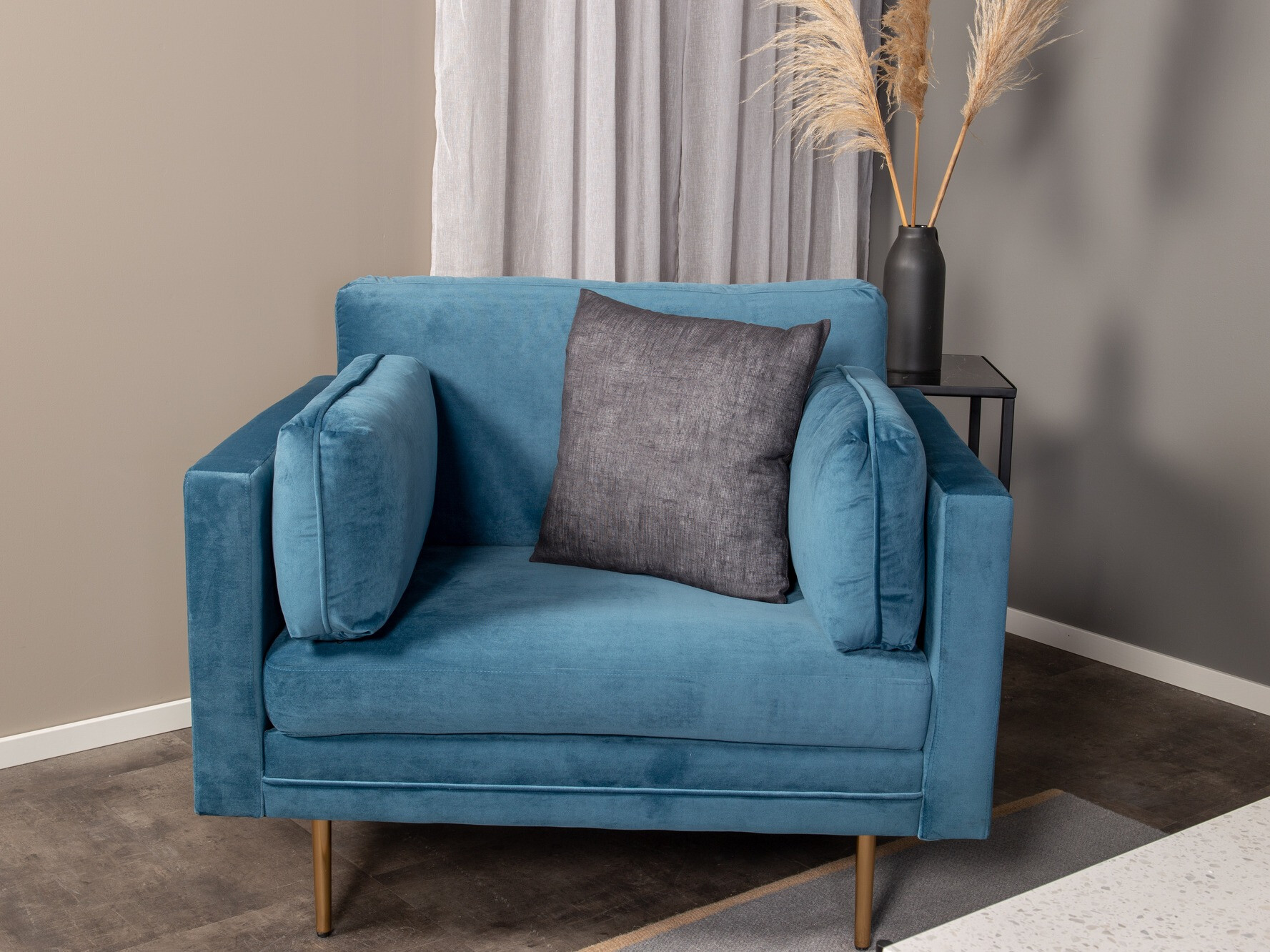 Armchair Dallas 100 (Blue + Brown)