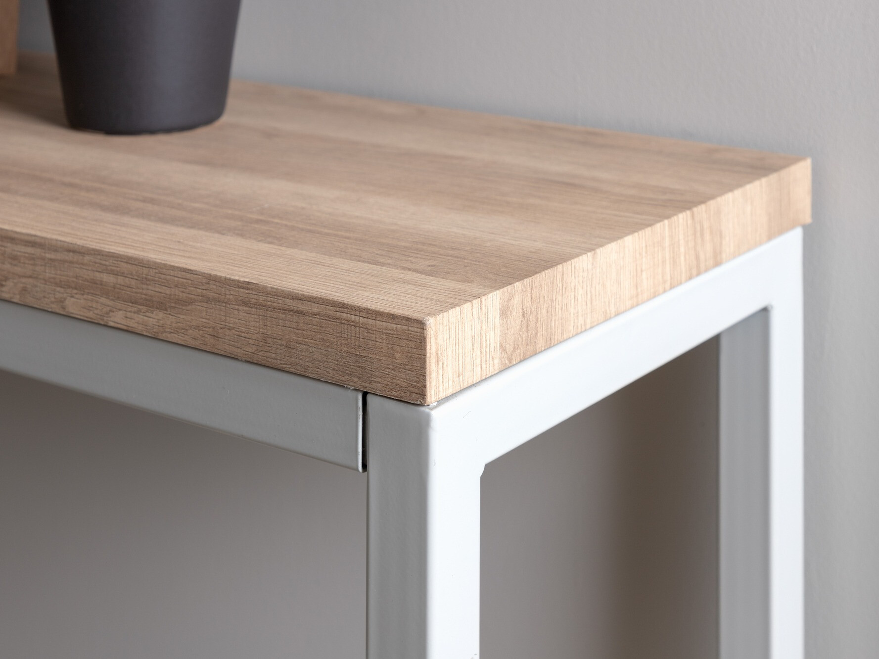 Console table Dallas 2468 (Grey + Light wood)