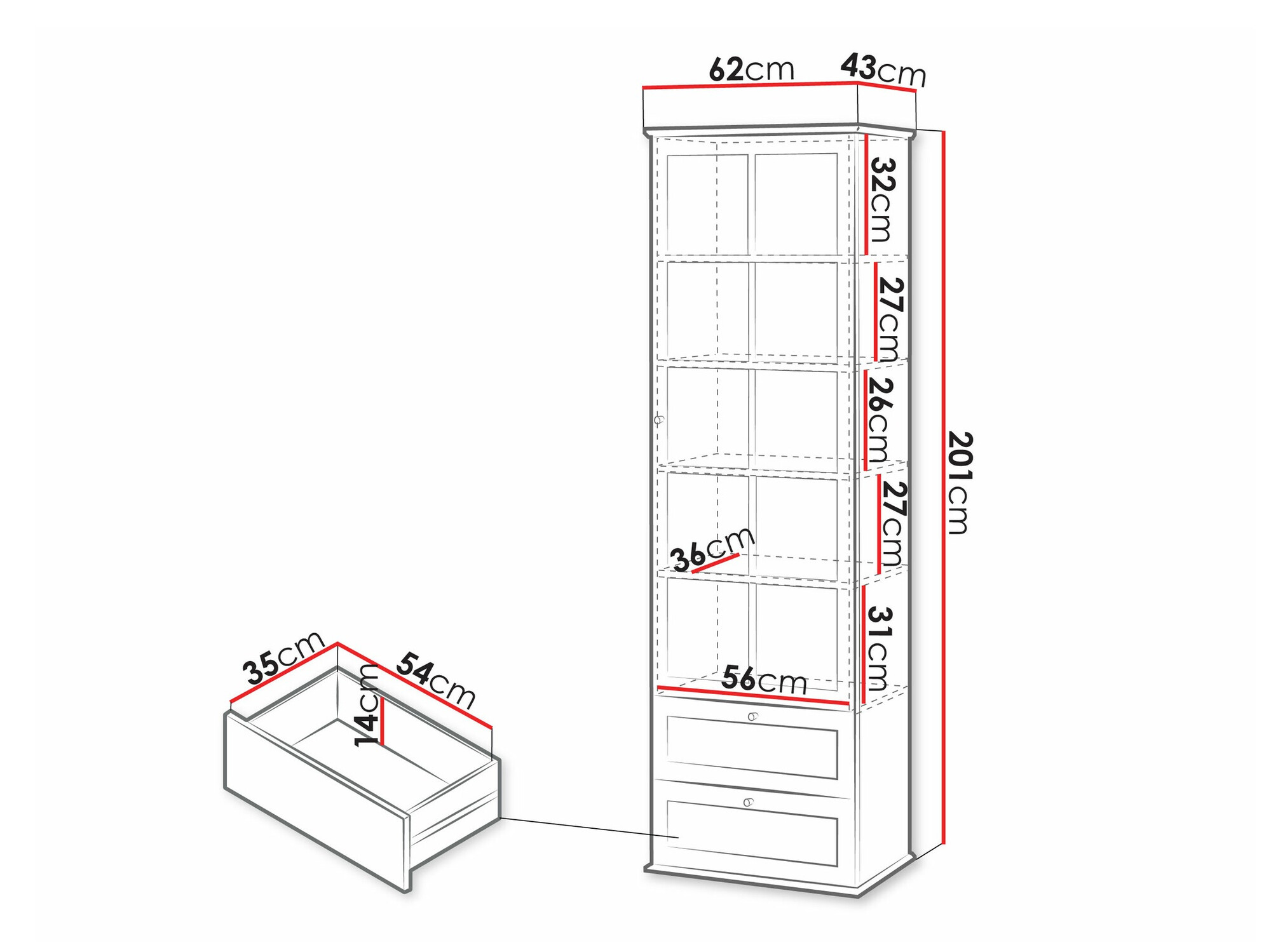 Bookcase Comfivo Custos