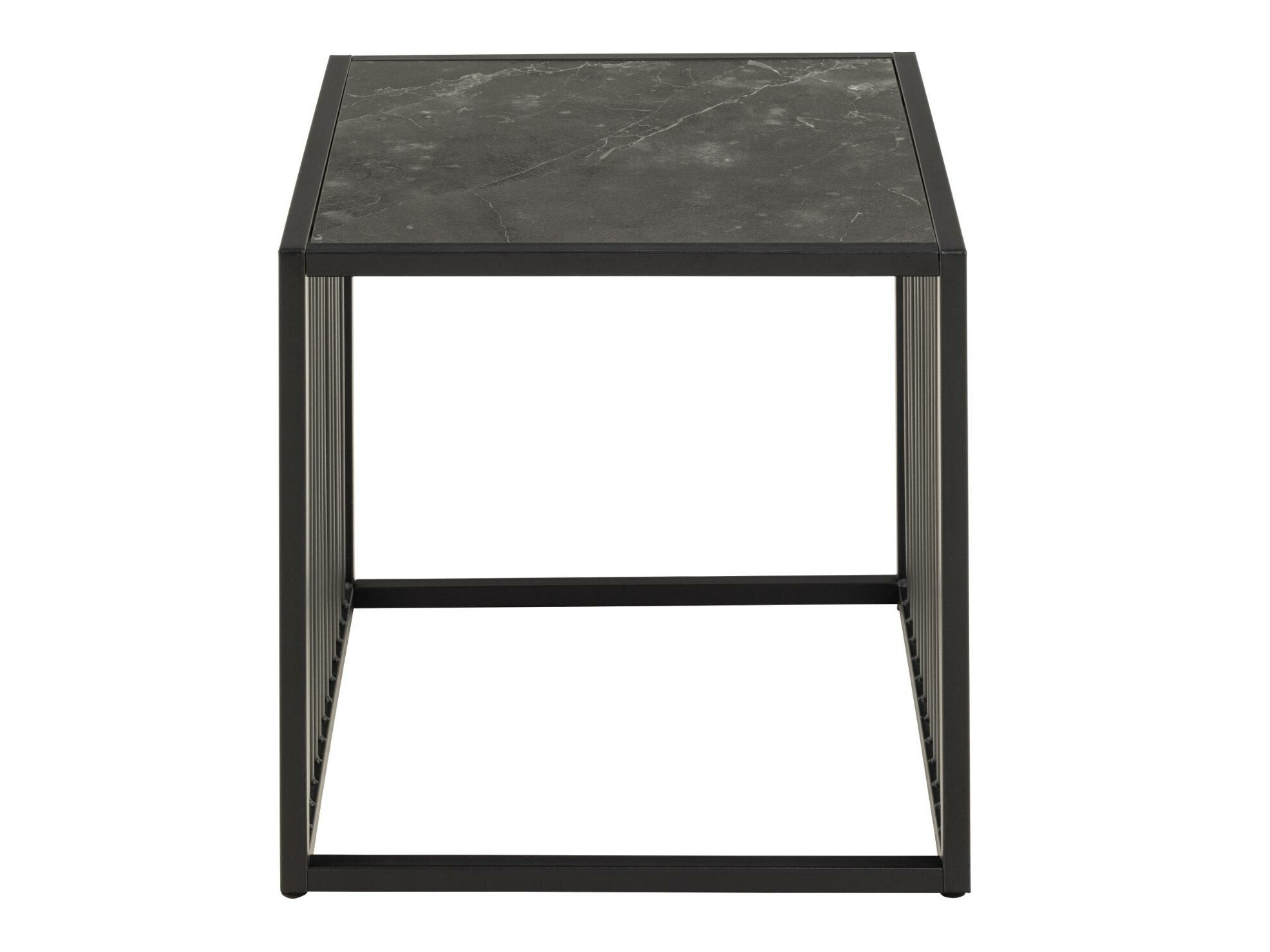 Side table Norsica Livevai 102 (Black marble + Black)