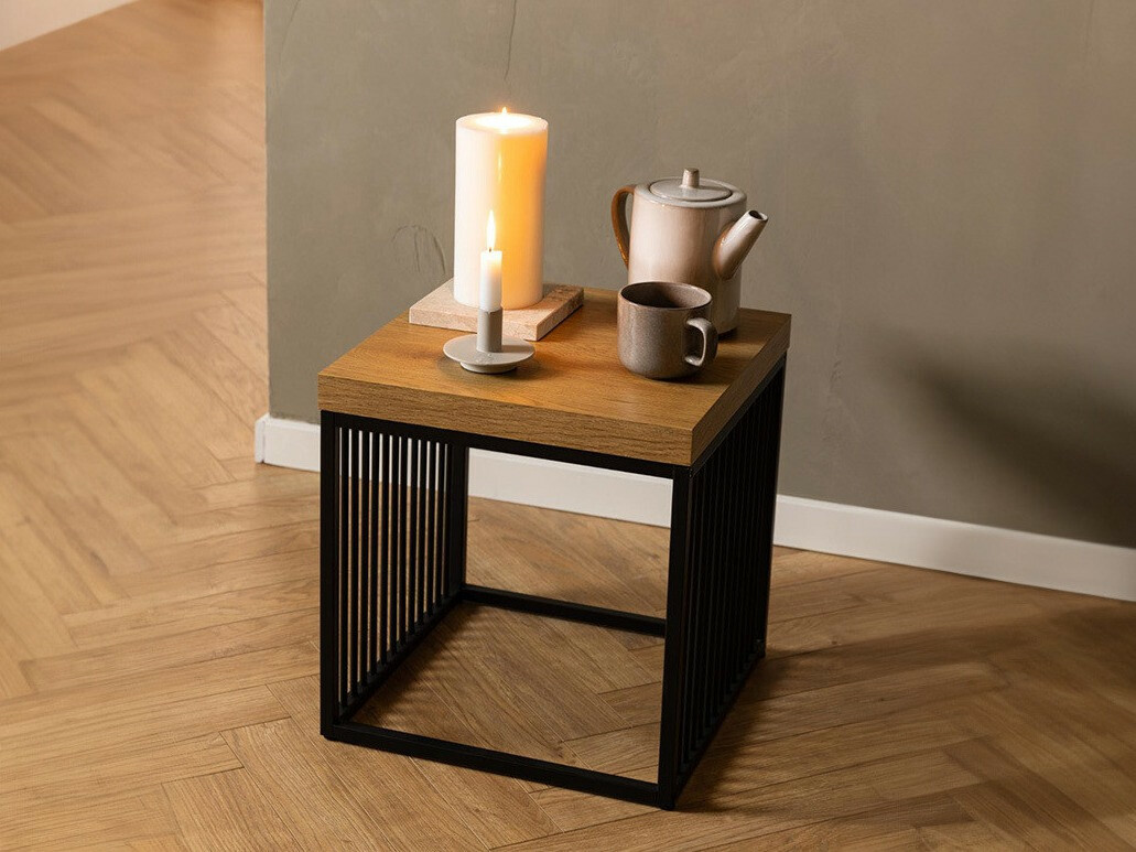 Side table Norsica Livevai 102 (Oak + Black)