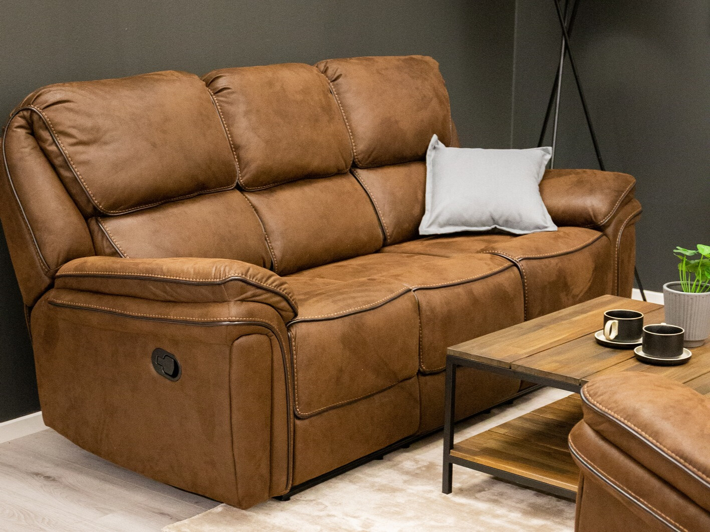 Recliner sofa Dallas 4724 (Brown)