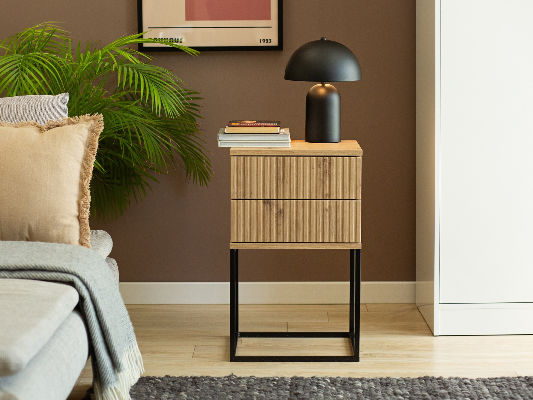 Bedside table Bristol 195 (Artisan oak)