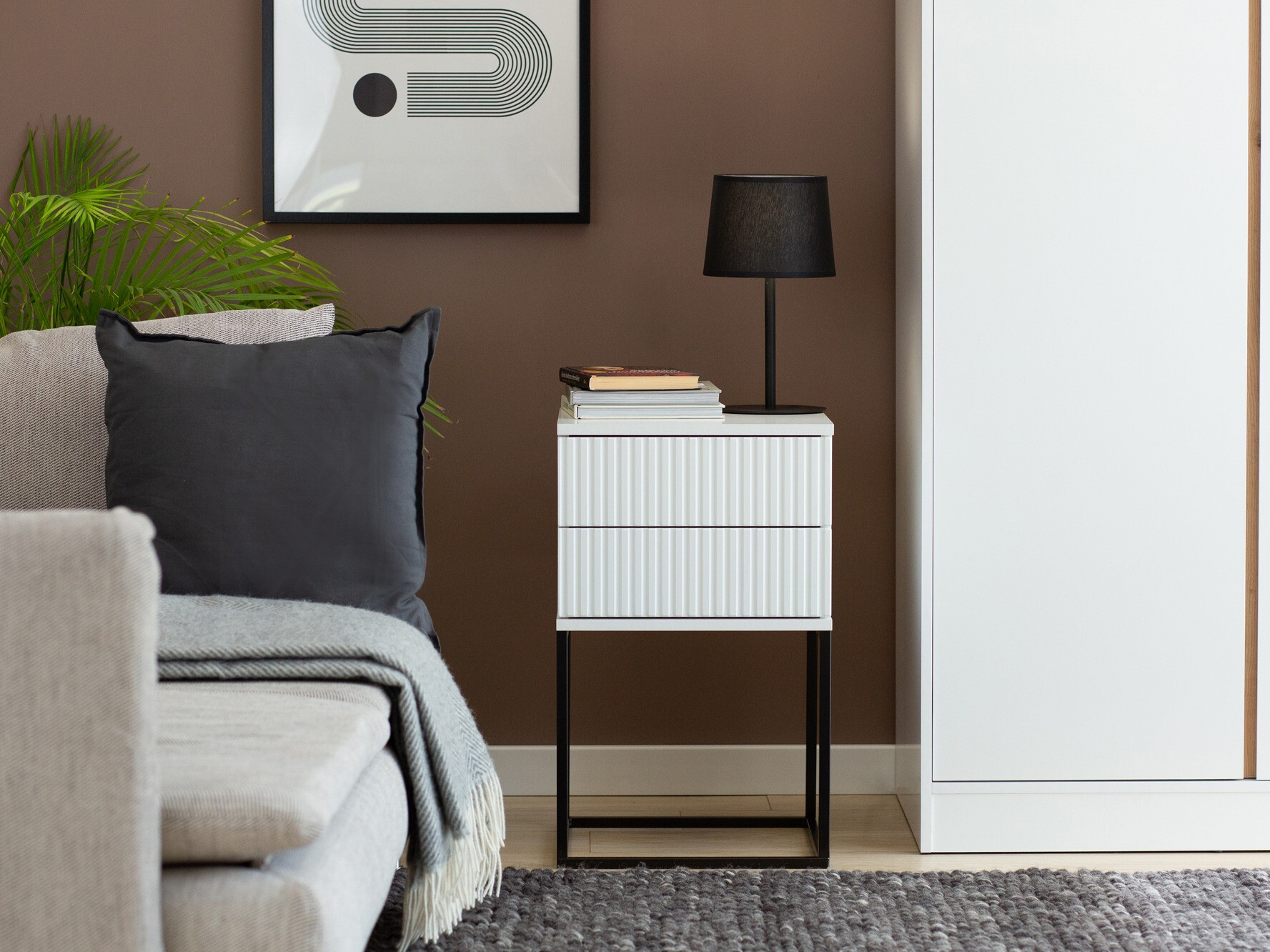 Bedside table Bristol 195 (White)