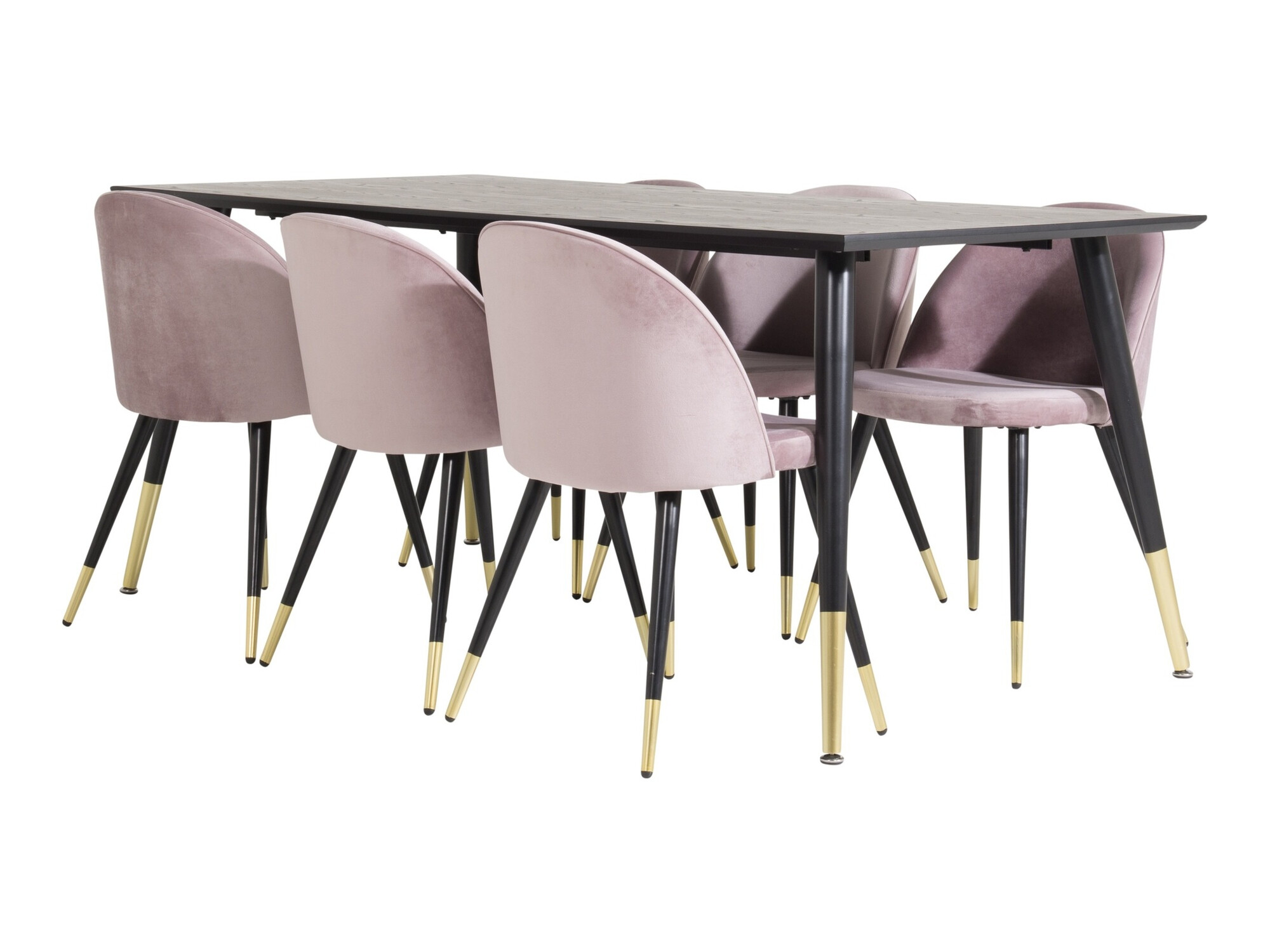 Dining set Dallas 346 (Pink + Black)