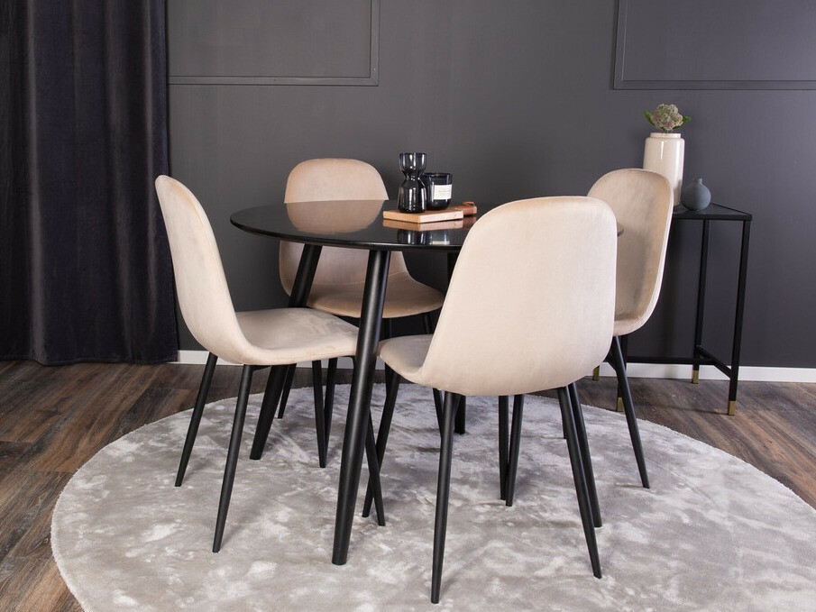Dining set Dallas 348 (Beige + Black)