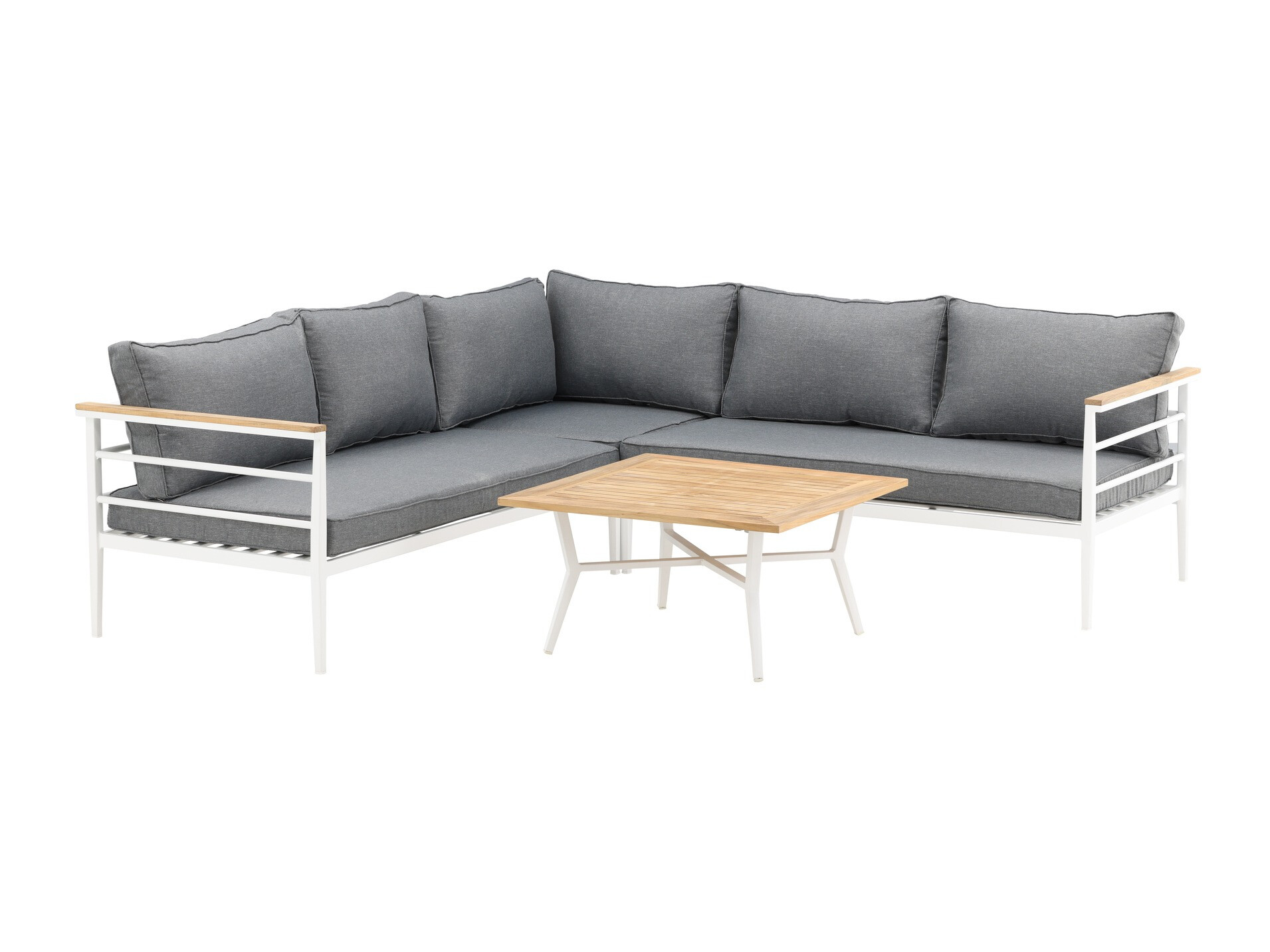 Outdoor furniture set Dallas 525 (White + Grey)