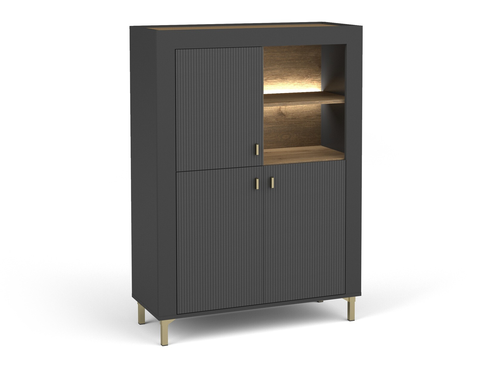 Bookcase Mormavu 105 (Matt black)