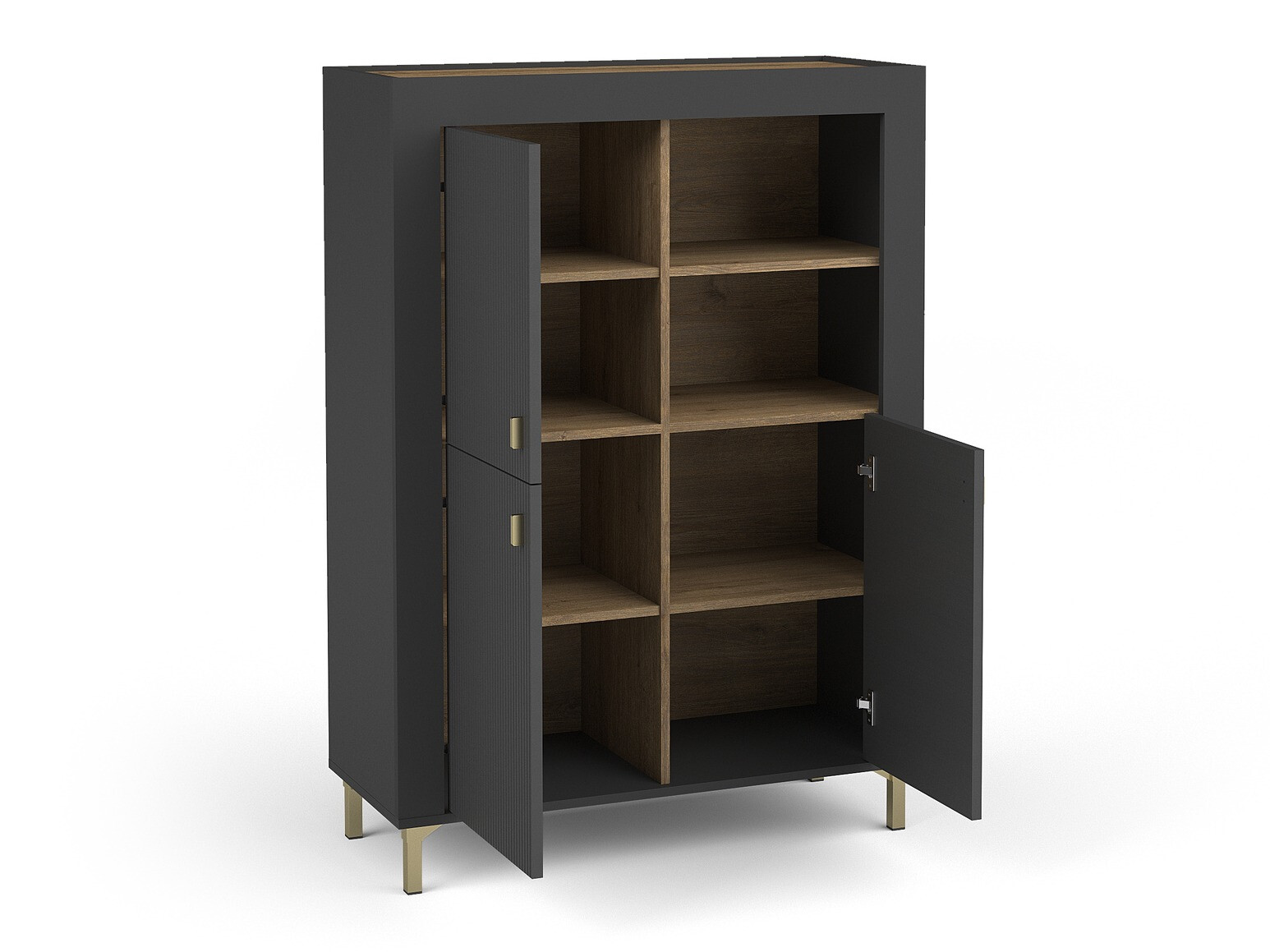Bookcase Mormavu 105 (Matt black)
