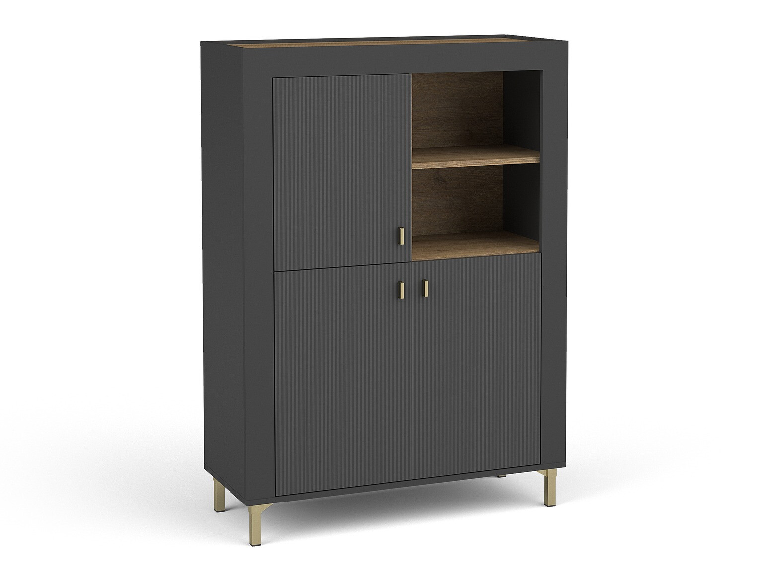Bookcase Mormavu 105 (Matte black)
