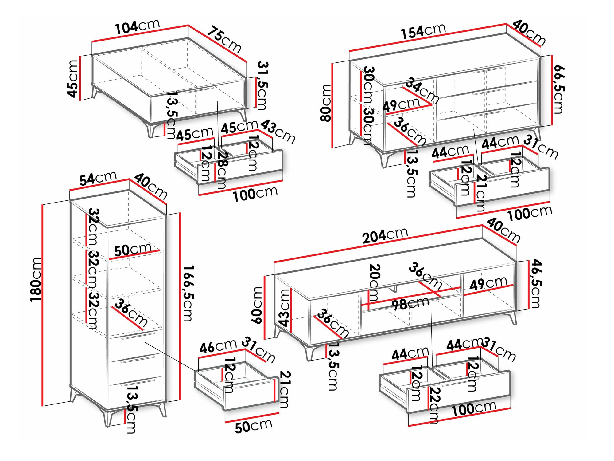 Living room set Comfivo Citrus