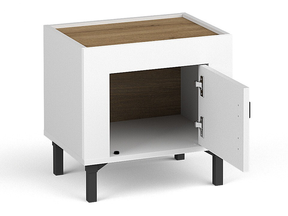 Bedside table Mormavu 109 (Matte white)
