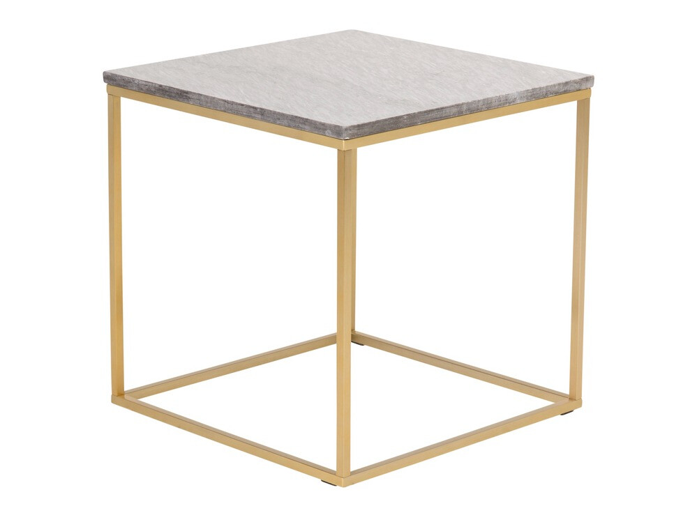 Coffee table Dallas 178 (Black marble + Brass)