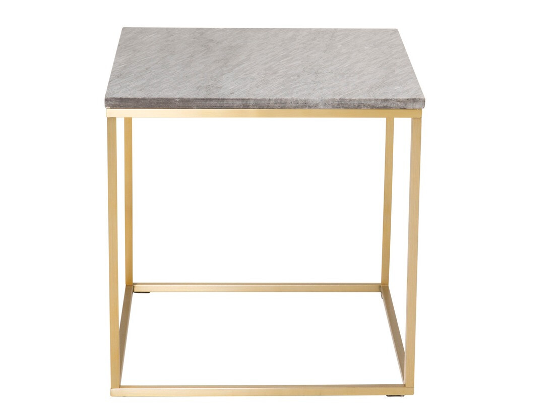 Coffee table Dallas 178 (Black marble + Brass)
