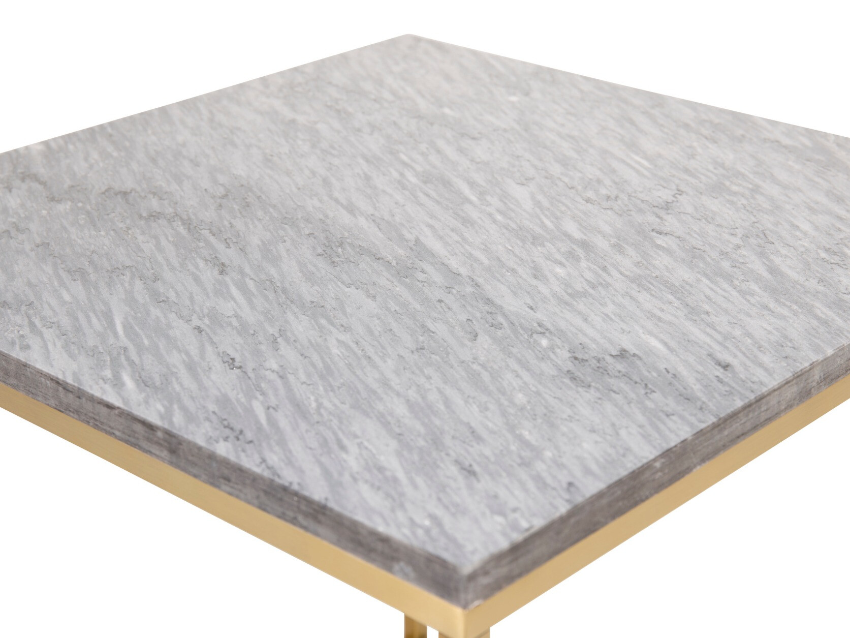 Coffee table Dallas 178 (Black marble + Brass)