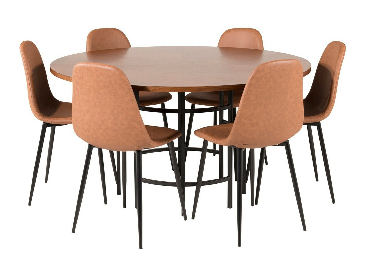 Dining set Dallas 309 (Brown + Black)