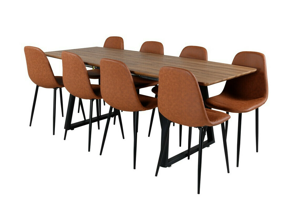 Dining set Dallas 331 (Brown + Black)