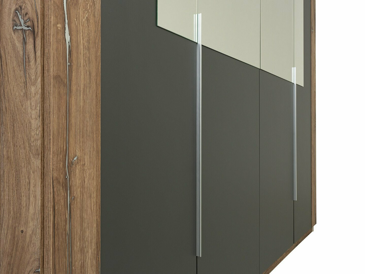 Wardrobe Boston 543 (Graphite + Dark oak)