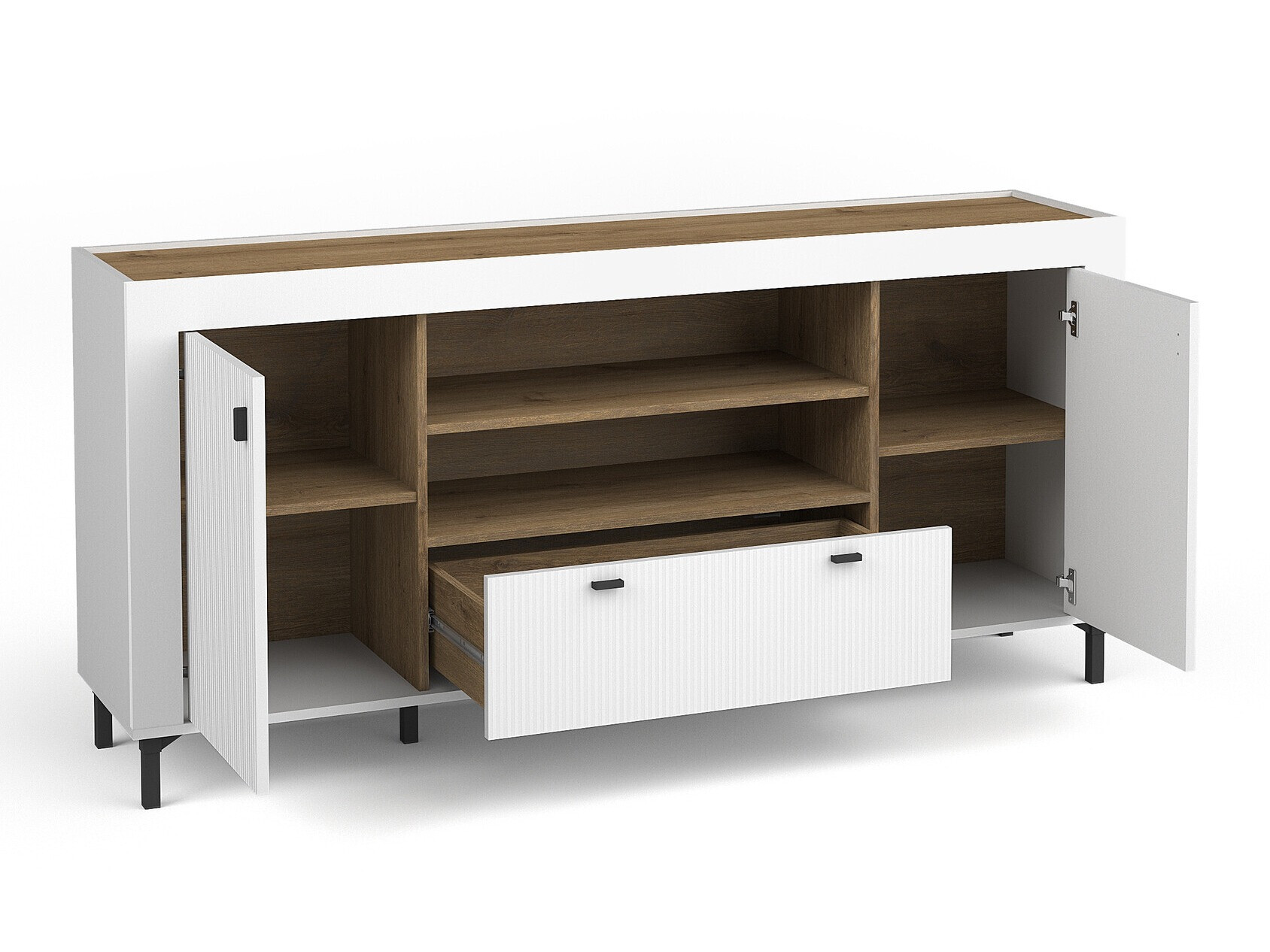 Chest of drawers Mormavu 110 (Matte white)