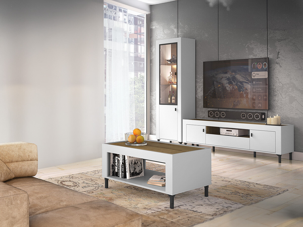 Living room set Mormavu 114 (Matte white)