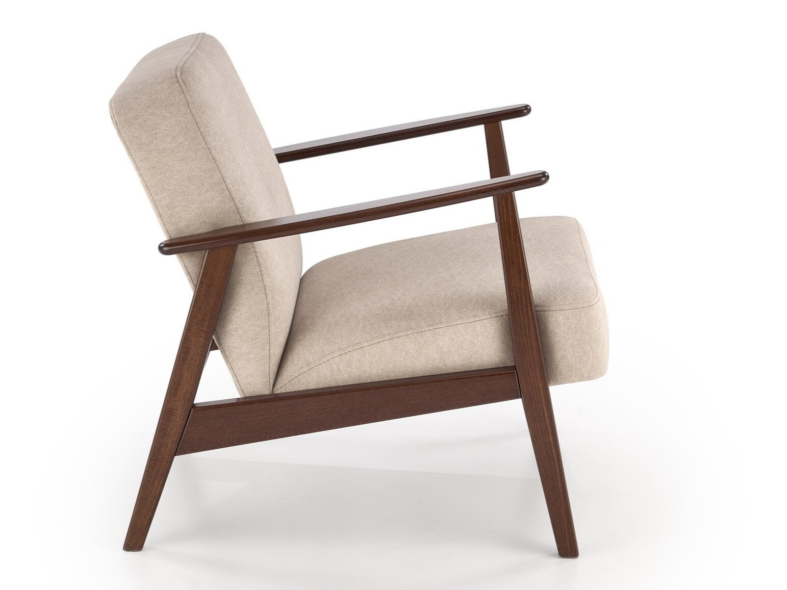 Armchair Houston 2116 (Beige + Walnut)