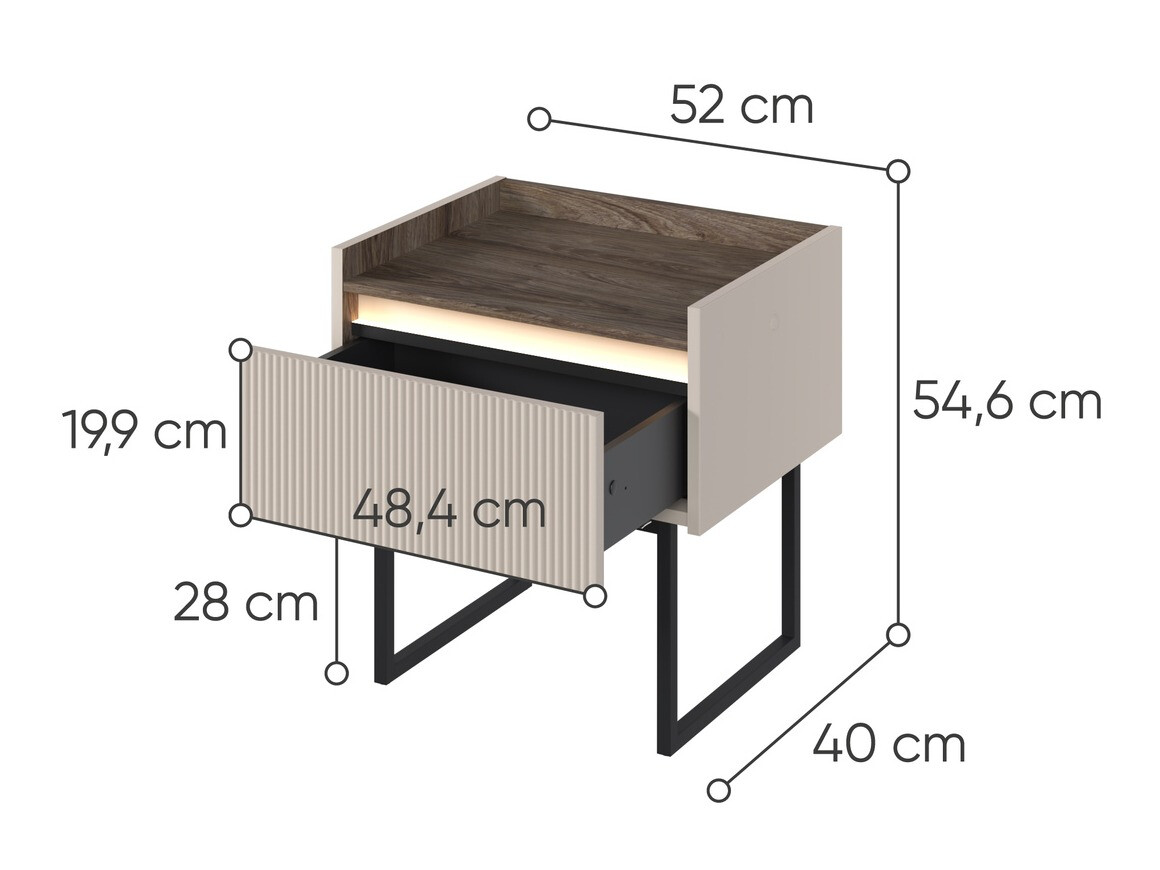 Bedside table Elbtei 107